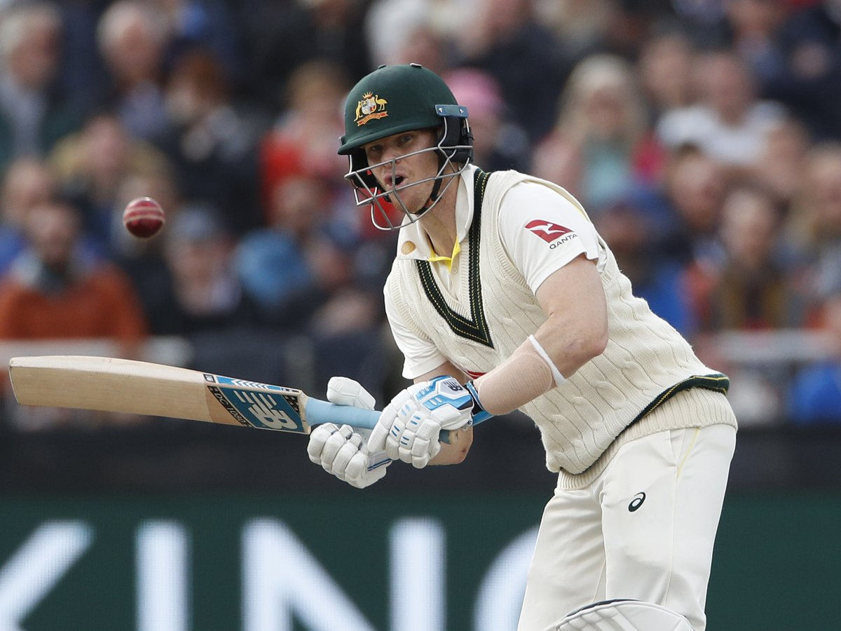 Steve Smith reacts after being booed by New Zealand fans during Melbourne Test