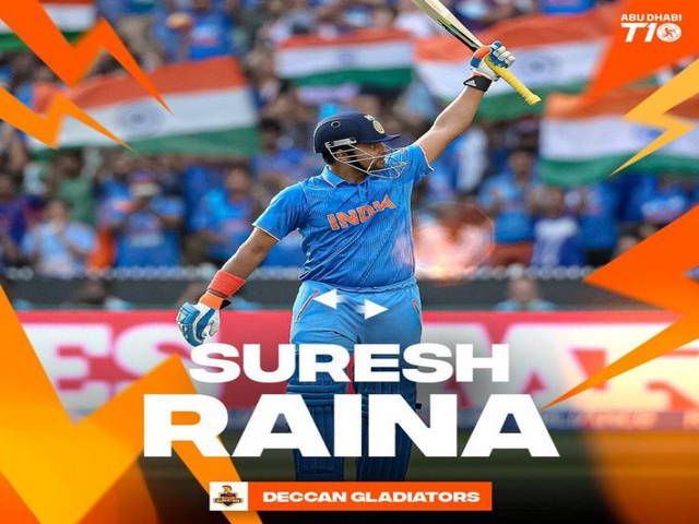 Suresh Raina signs for Deccan Gladiators in Abu Dhabi T10 League 2022