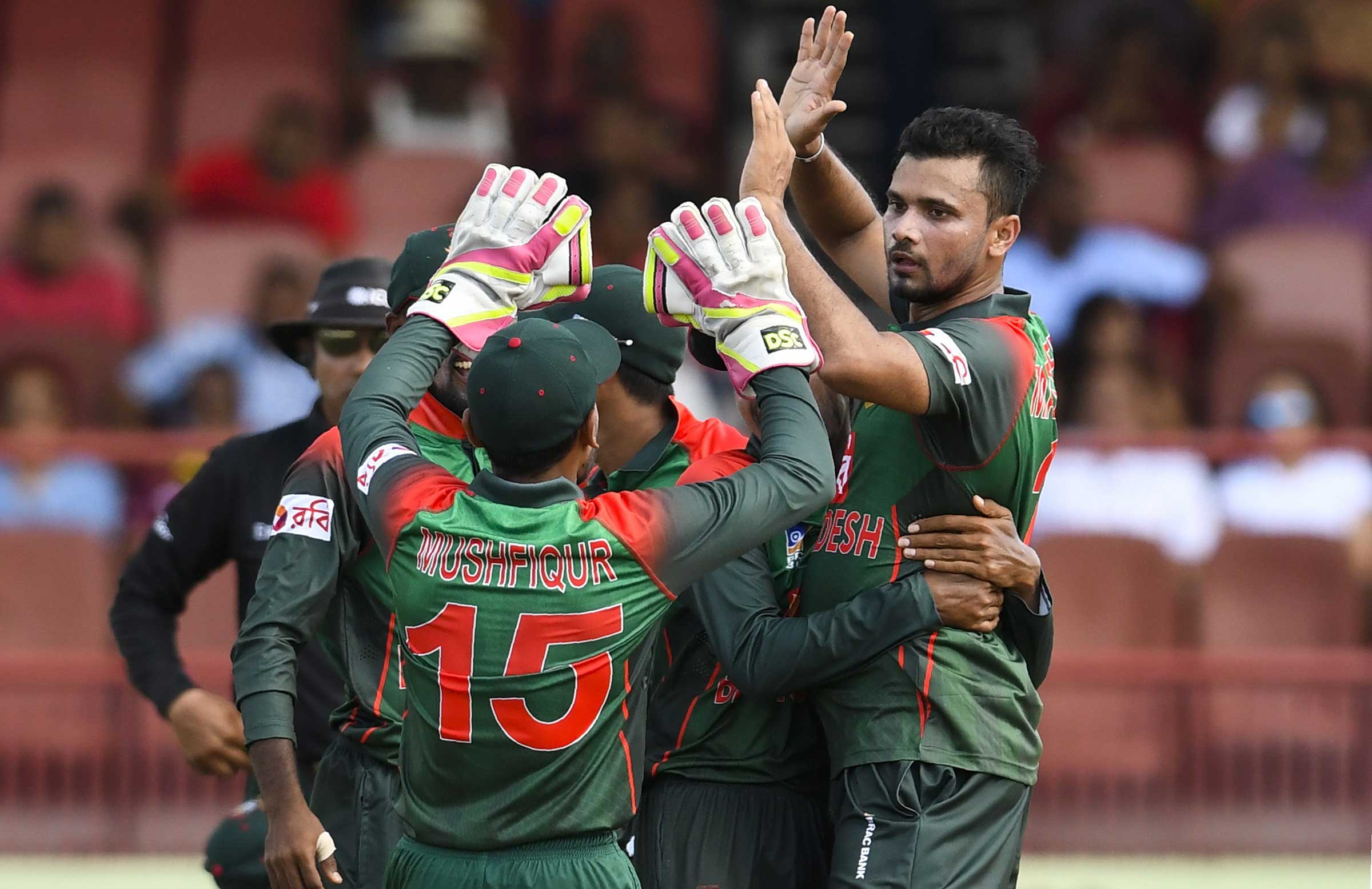 Tamim ton, Mashrafe down Windies