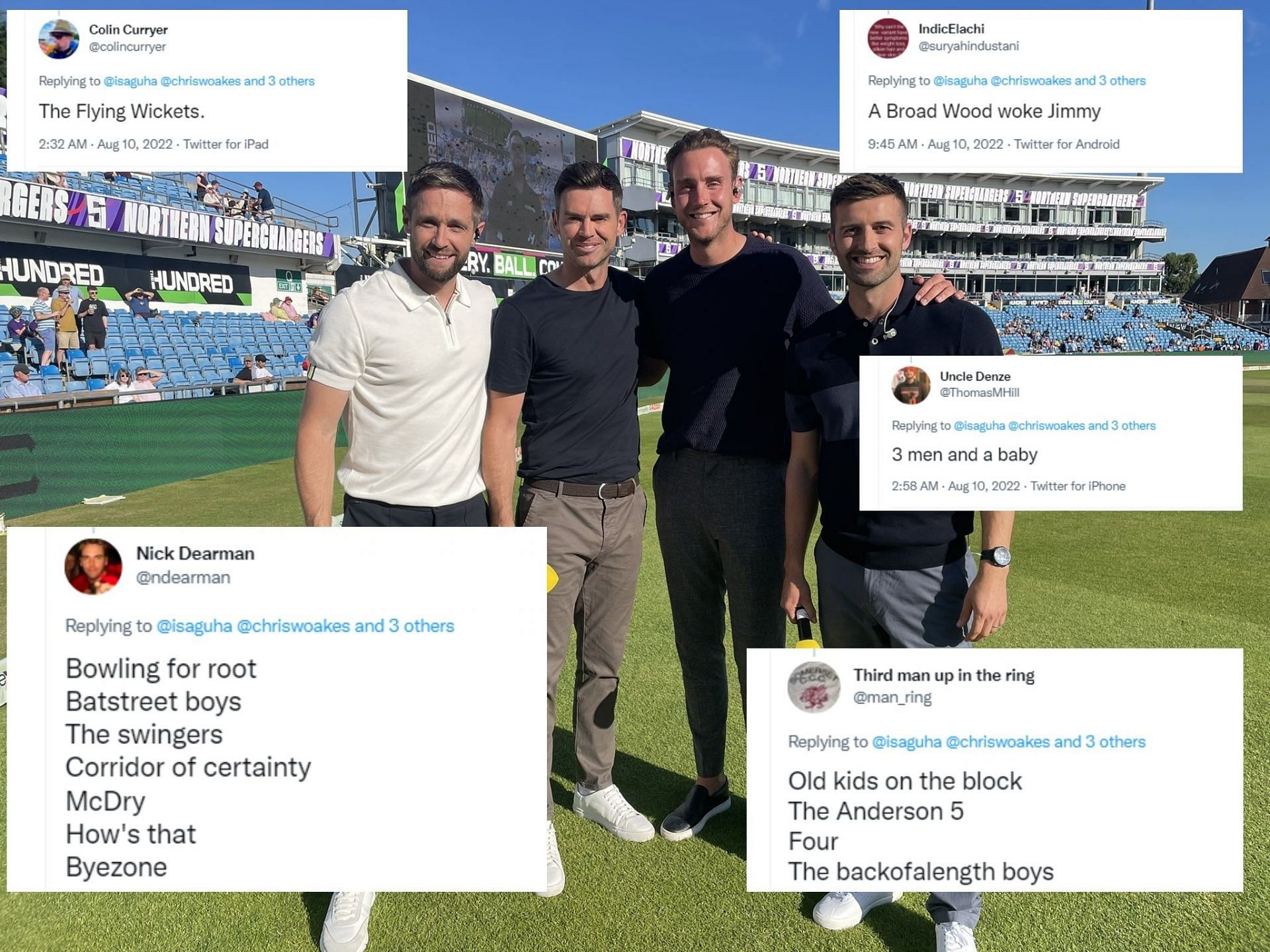 "The bowling stones, The Backfoot boys" - Twitterati come up with hilarious responses as Isa Guha seeks suggestion for boyband name of England pacers