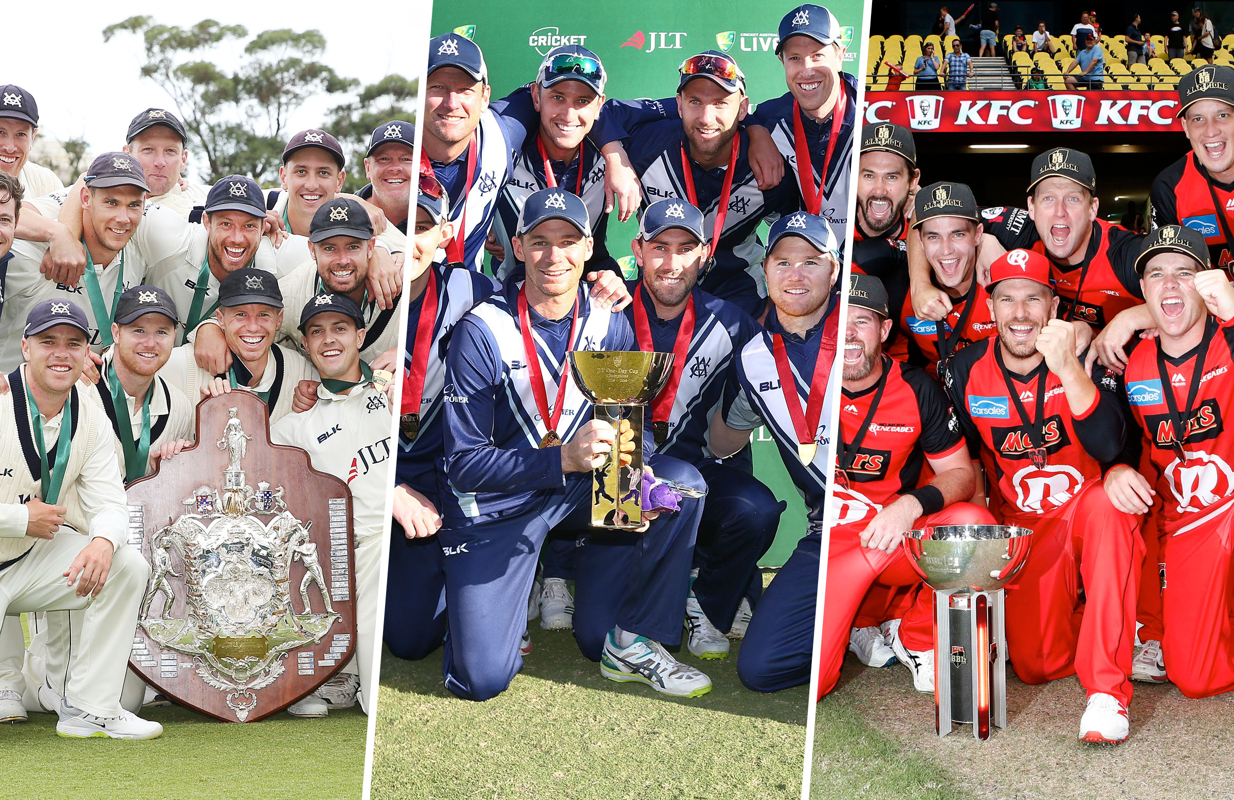 Trio claim cricket's triple crown