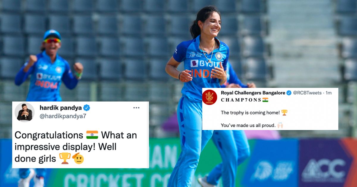 Twitter Erupts As Dominant India Women's Team Crush Sri Lanka By 8 Wickets To Win 7th Asia Cup Title