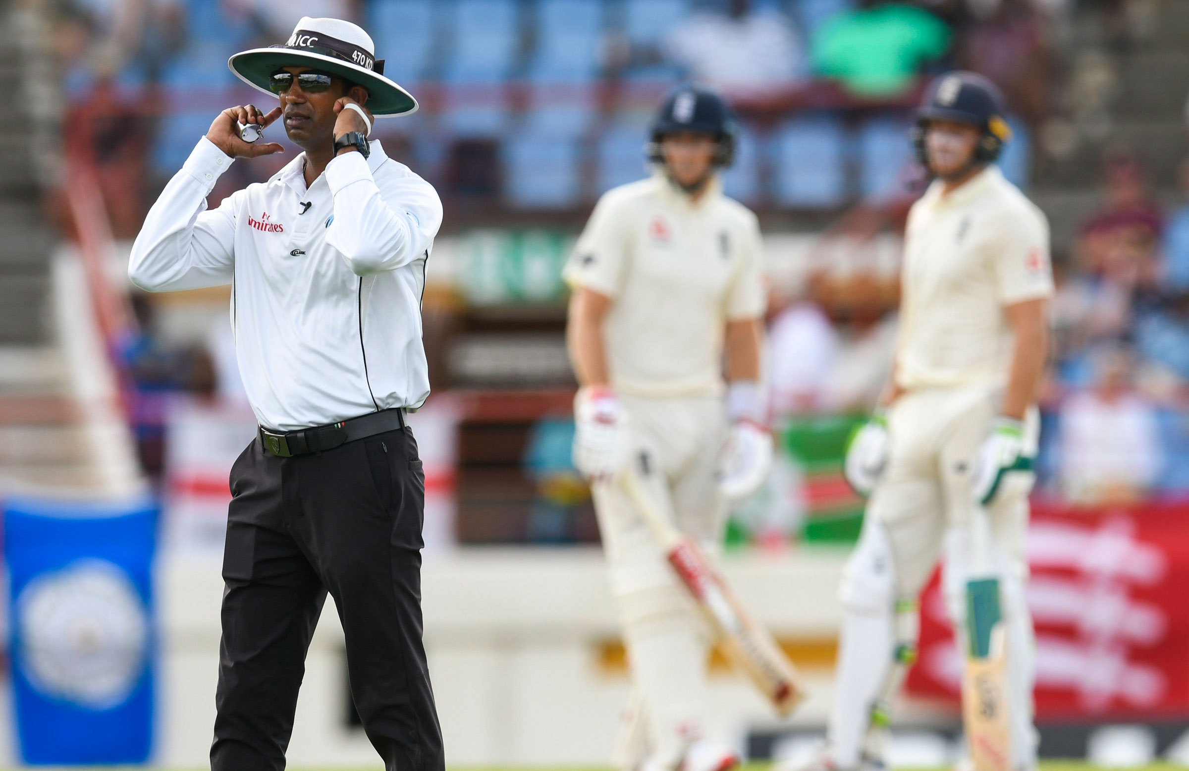 Umpires affirmed for fourth Fiery debris Test