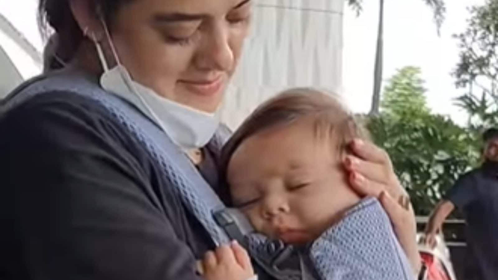Watch: Adorable Video of Yuvraj Singh's Son Orion With Mom Hazel Keech at Mumbai Airport