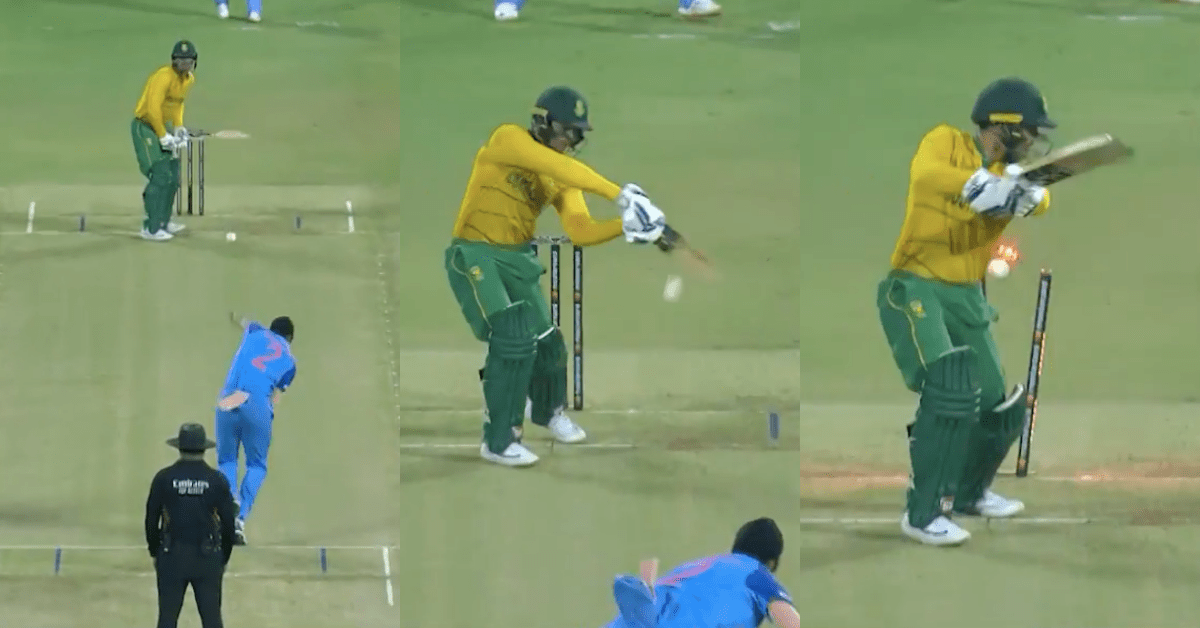 Watch: Arshdeep Singh Spits Fire To Decimate Quinton de Kock's Wicket in 1st T20I