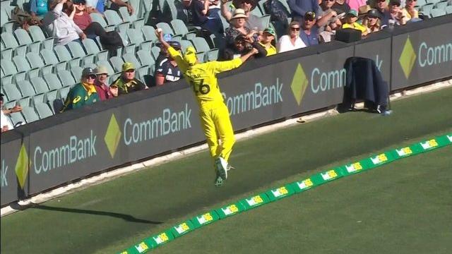 Watch: Ashton Agar's incredible fielding effort during AUS v ENG ODI