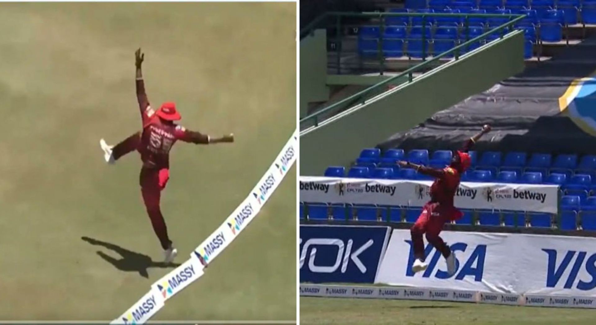 [WATCH] CPL 2022: Kieron Pollard takes a stunning catch against St. Lucia Kings at boundary ropes