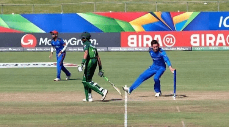 Watch: Noor Ahmed mankads Huraira in U19 World Cup match