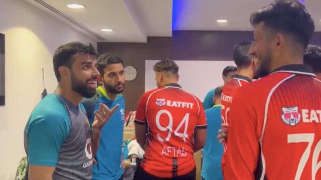 Watch: Pakistan players catch up with Hong Kong cricketers after Asia Cup win - Firstcricket News, Firstpost