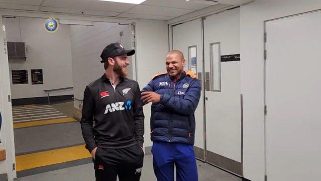 Watch: Shikhar Dhawan and Kane Williamson involved in friendly banter