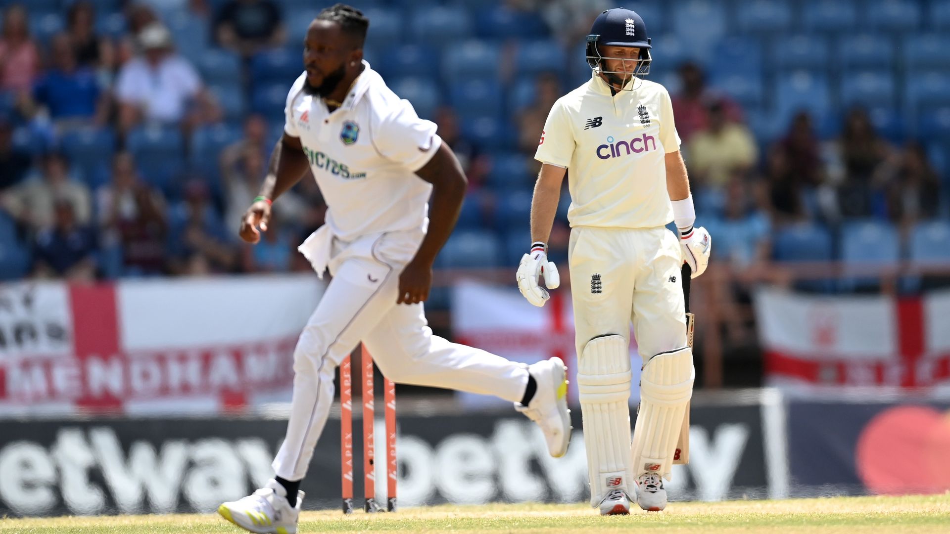 West Indies on brink of series victory as Root's sorry England suffer