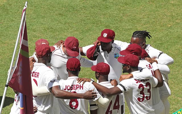 West Indies wear black armbands in Perth Test against Australia in tribute to David Murray