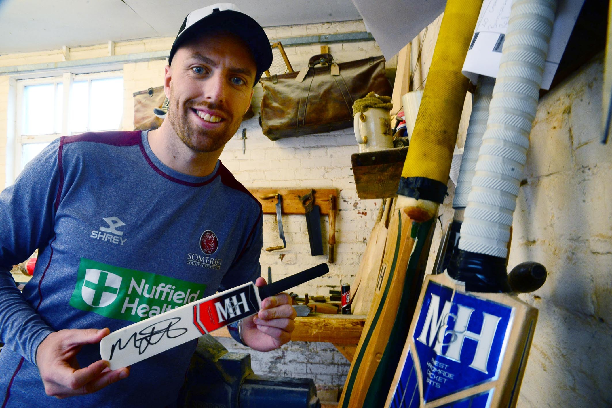 Win a cricket bat signed by Jack Leach!