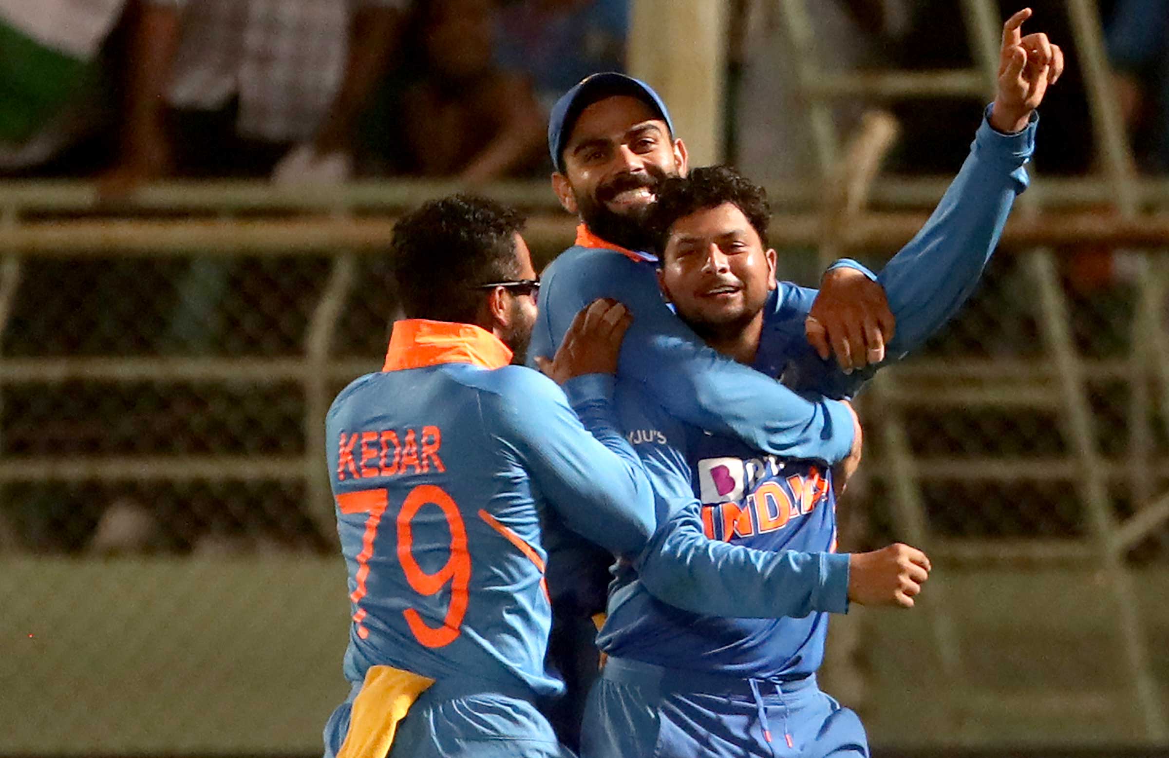 Yadav's second ODI hat-trick downs Windies