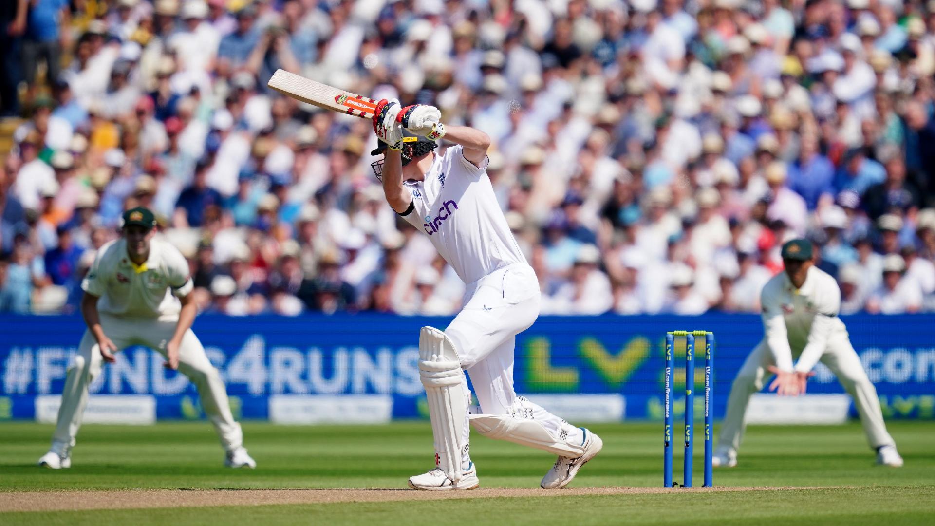 Zak Crawley shows England’s intent from first ball of Ashes series